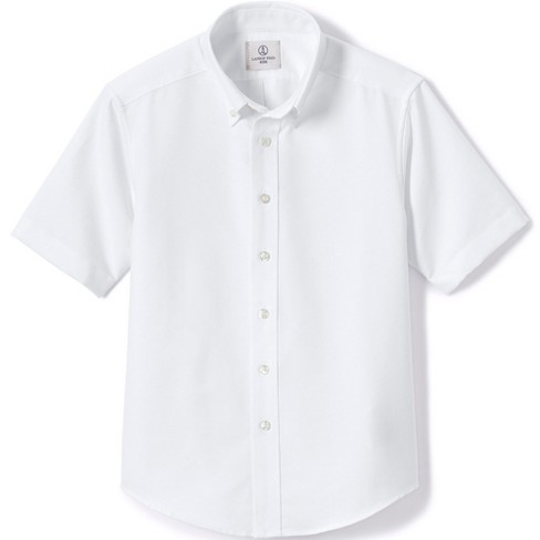 Boys Uniform Short Sleeve Oxford Button Down Shirt