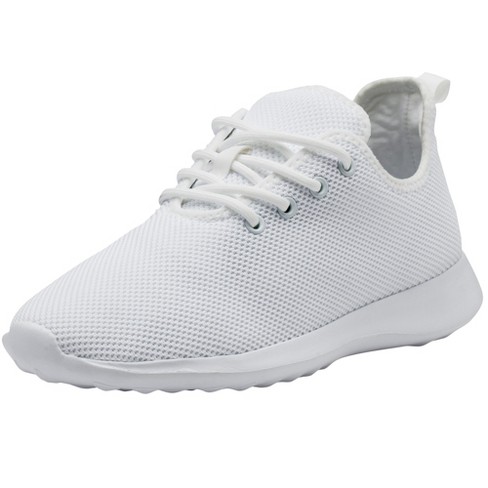 Alpine Swiss Riley Mens Knit Fashion Sneakers Lightweight Athletic Walking  Tennis Shoes 12 M US White
