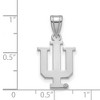 Black Bow Jewelry 10k White Gold Indiana Hoosiers NCAA Medium Pendant - 2 of 3