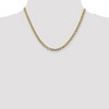 Black Bow Jewelry 4.25mm 14k Yellow Gold & Rhodium Hollow Pave Curb Chain Necklace - 3 of 4