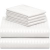 LuxClub 4-7 PC Microfiber Striped Performance Sheet Set, Soft Cooling Eco-Friendly Bed Sheets with 18in Deep Pockets - 3 of 4