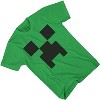 Boys Minecraft Video Game T-Shirt - Black and Green Creeper Face - Official Minecraft Shirt - image 3 of 4