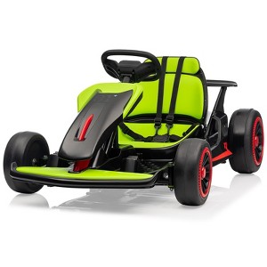 Electric Drift Go Kart for Kids, Go Kart with 200W Dual Motor & 7AH Battery, 8.1MPH Max Speed, 360° Drifting, Safety Belt, 110LBS Load - 1 of 4