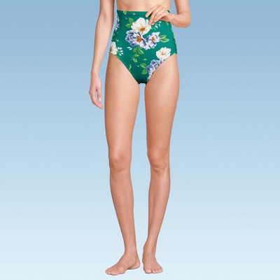 Lands' End Women's Slender Separates Ultra High Waisted Bikini Swim Bottoms