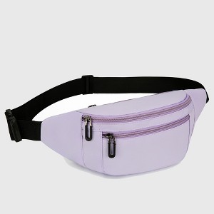 Anna-Kaci Women's Waist Bag - Multiple Zip Fanny Pack for Casual Outings - 1 of 4