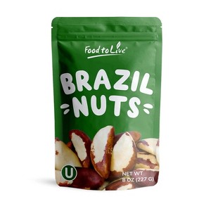 Dry Roasted Brazil Nuts with Himalayan Salt – Oven Roasted, Lightly Salted, No Oil Added, Whole. Vegan, Kosher, Bulk. High in Protein and Selenium. - 1 of 4