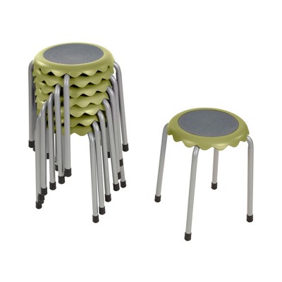ECR4Kids Daisy Stackable Stool Set, 8-Piece