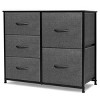 FONTOI Elegance Storage Cabinet, Complements Contemporary Living Spaces, Black, 30.9"*11.8"*25.98" - 2 of 4