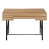 NicBex 48" Transitional Computer Desk with 3 Storage Drawers Wood-Look & Black Metal Legs for Home Office, Laptop/Work - 3 of 4