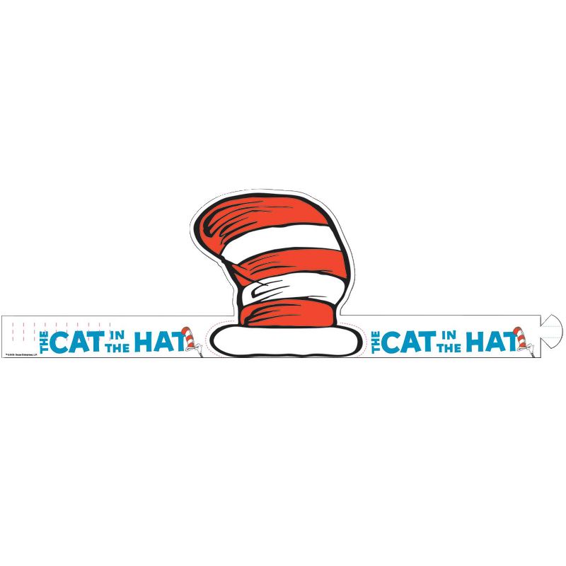 Eureka Dr. Seuss Cat's Hat Wearable Cutout Hats, set of 32, 1 of 2