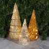 Lumabase 3ct Battery Operated Gold/Bronze/Silver Trees - 2 of 4