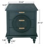 NicBex 3 Drawers Dresser for Bedroom with Hollow-Carved,Chest of Drawers with Metal Handles Design,Storage Dressers for Bedroom - 3 of 4