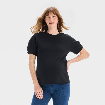 Short Sleeve Knit Maternity Sweatshirt - Isabel Maternity by Ingrid & Isabel™