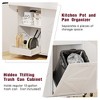 Grungis 47.2" Kitchen Island Cart with Removable Side Racks & 2 Drawers,Kitchen Island on Wheels with Towel Rack,Island Table for Kitchen - 4 of 4