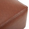 Okak Modern Comfortable Square Ottoman Bench Side Table Soft Upholstered Footrest Stool for Living Room, Hallway, Bedroom, Entryway - 3 of 4
