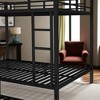 Mshliw Full Over Full Metal Bunk Bed with Twin Trundle, Heavy-Duty Frame, Guardrail Safety, Noise-Free Design, Space-Saving Bed for Kids or Guests - 2 of 4