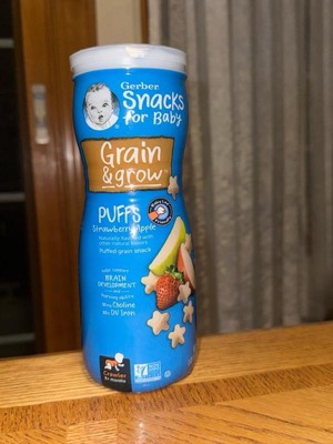 Gerber Strawberry Apple Baby Puffs - 1.48oz : Target