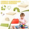Ruvalino Baby and Toddler Learning Toys Ten Piece Convertible Foam Play Couch for Indoor Climbing Fun, Yellow, 57"*24"*16" - 4 of 4