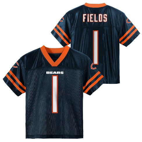 Youth Nike Justin Fields Orange Chicago Bears Game Jersey