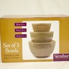 Omniware Simsbury Mixing Bowls, Set of 3 - Nesting Stoneware Bowls for Baking & Cooking - 30 oz, 75 oz, 112 oz - (Olive) - 3 of 4