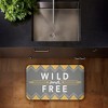 Stupell Industries Desert Boho Wild & Free Printed Anti-Fatigue Floor Mat, design by Alison Tauber, 30"x18" - 3 of 4