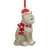 Transpac 3.75 In Christmas Kitty Cat Feline Meow Tree Ornaments - 3 of 3