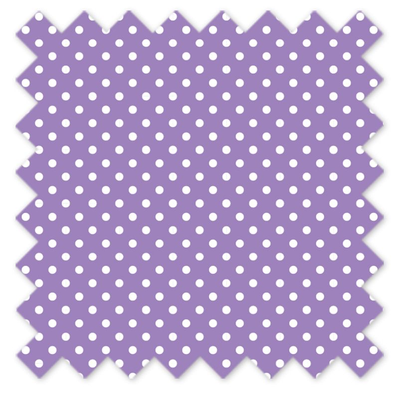 Bacati - Pin Dots Purple Cotton Printed Single Window Curtain Panel, 4 of 5