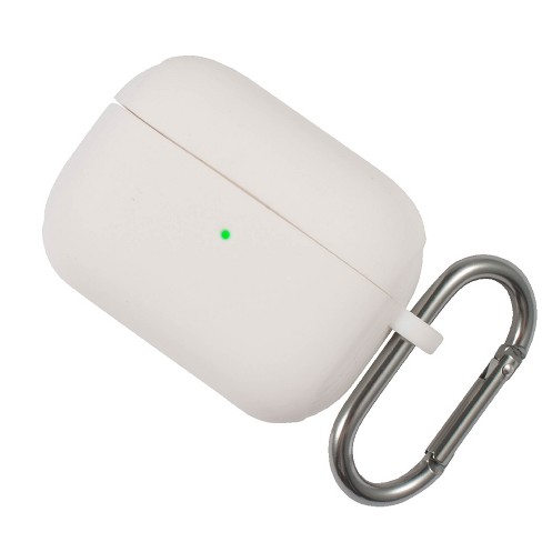 ret Begå underslæb Stuepige Insten Case Compatible With Airpods Pro, White Protective Silicone Skin  Cover With Keychain : Target