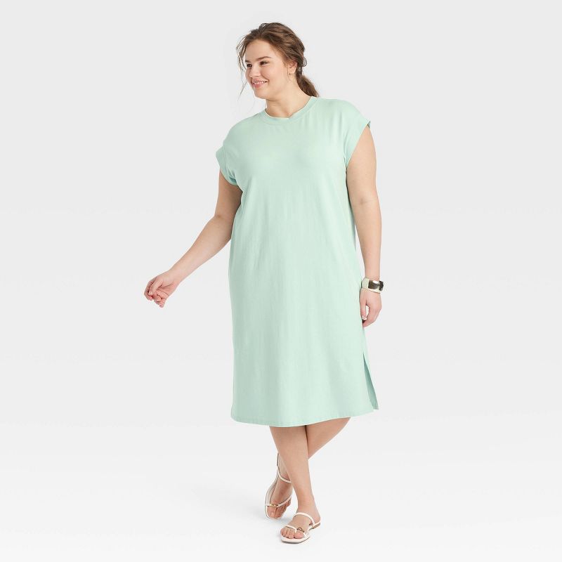 Women's Short Sleeve Midi Shirtdress - A New Day™, 1 of 12