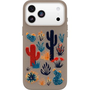 OtterBox Apple iPhone 17 Pro Max Symmetry Series Cactus Leather Embroidery Case for MagSafe Cactus Garden - 1 of 3