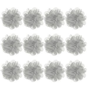 Unique Bargains Mesh Fabric Full Chiffon Flowers for DIY 12 Pcs - 1 of 4