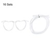 Unique Bargains Reusable Plastic Creative Eyeglasses Straws for Fun Parties 16 Pcs - 3 of 4