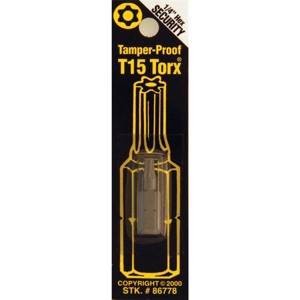 Best Way Tools  T15 Tamperproof Torx Security 1 In. 1/4 In. Hex Screwdriver Bit - 1 of 1