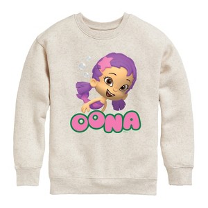 Boys' - Bubble Guppies - Oona Graphic Long Sleeve Fleece Sweatshirt - 1 of 4