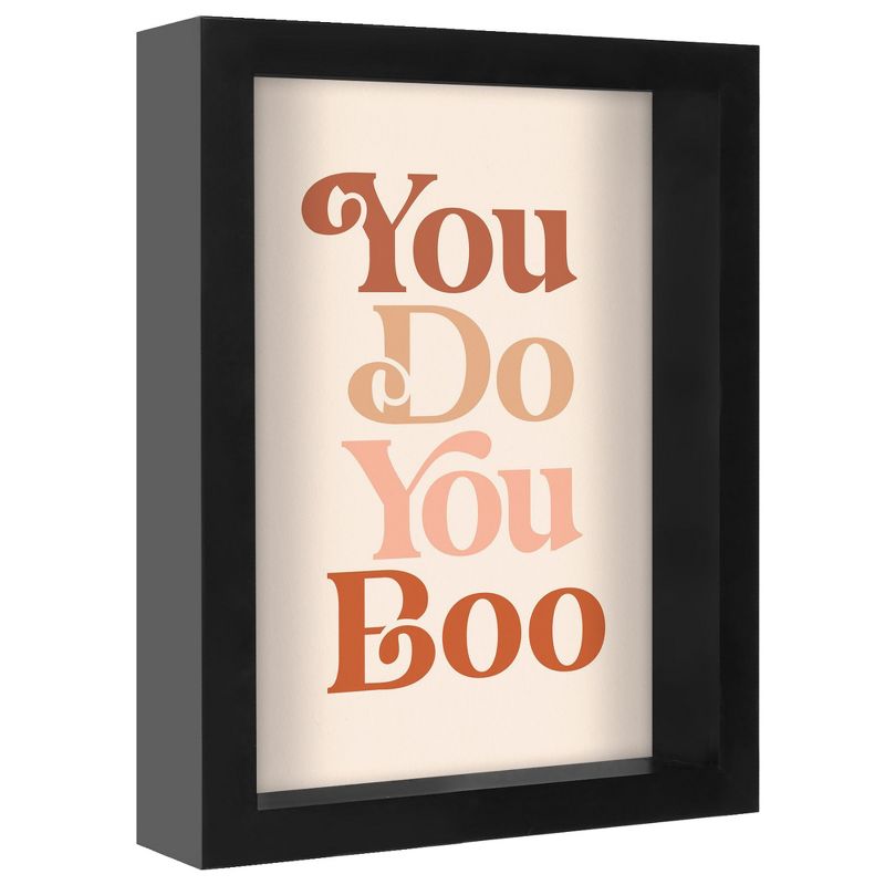 Americanflat Minimalist Motivational You Do You Boo' By Motivated Type Shadowbox Framed Wall Art Home Decor, 3 of 9