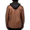 X RAY Mens Motorcycle PU Leather Jacket With Faux Shearing Lining - 2 of 4