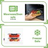 8-Pack 36oz Large Glass Meal Prep Containers with Leak-Proof Snap Lock Lids - 4 of 4