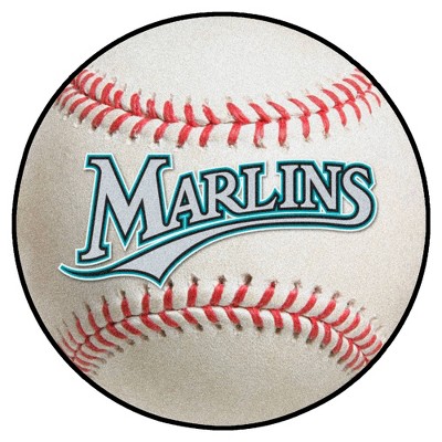 MLB Miami Marlins 27"x27" Retro Baseball Mat