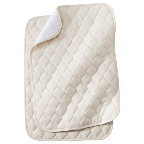  American Baby Company Waterproof Quilted Sheet Saver Changing  Pad Liner Made with Organic Cotton Top Layer, Natural Color (Pack of 2) :  Baby