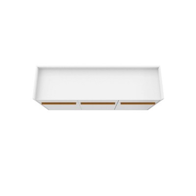 Bradley White Mid-Century Modern Buffet Stand with Shelves