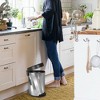 5L Round Metal Step Trash Can Wastebasket Steel - Nu Steel: Stainless Steel, 12" High, Classic Pattern - 3 of 4