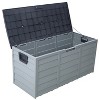 Gulches 75 Gallon All Weather  Deck Box Storage Shed Bin Backyard Patio Outdoor w/ Wheel for Patio Furniture Cushions,Garden Tools, Pool Toys - 2 of 4