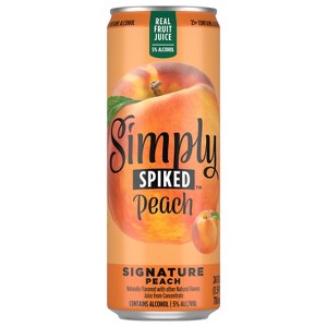 Simply Spiked Signature Peach - 24 fl oz Can - 1 of 4