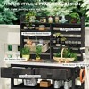 64.9"H Outdoor Potting Bench Table, Solid Fir Wood Kitchen Island with Stainless Steel Top, Upper Hutch & Storage - ModernLuxe - 4 of 4