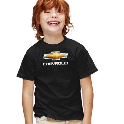 Boys' Short Sleeve Chevrolet Chevy Bowtie Stacked T-Shirt