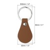 Unique Bargains PU Leather DIY Keychain Key Fob Kit with Key Rings 30 Pcs - 2 of 4