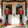 Rbied 64.75 in. H Classic Metal Christmas Nutcracker for Indoor Outdoor Holiday Standing Decor (1-Pack) - 4 of 4