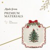Spode Christmas Tree Ribbons Canape Platter - 6.5" Serving Plate for Desserts, Appetizers, and Treats - Earthenware & Gold Accents - Dishwasher Safe - 4 of 4