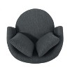 NicBex Soft Fabric Swivel Barrel Accent Chair,Upholstered Swivel Living Room Chair with Movable Pillow Backrests,Club Chairs for Living Room - 4 of 4