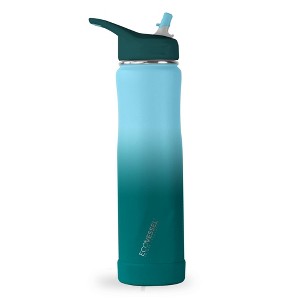 EcoVessel 24oz Summit Insulated Stainless Steel Water Bottle with Straw Top - 1 of 2